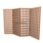 Chinese Wood Tiles Screen