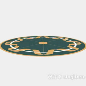 Baldosas cerámicas de piso circular modelo 3d