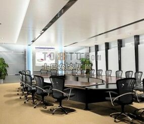 Large Conference Room Modern Style 3d model