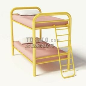 3d модель дитячого двоярусного ліжка