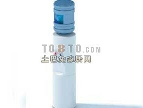 Water Dispenser With Water Bottle 3d model
