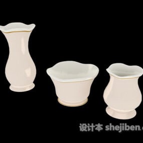 Model 3d Pot Terakota Keramik