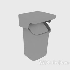 Plast søppelbøtte 3d-modell
