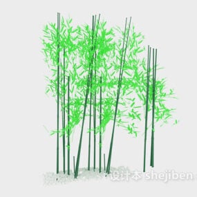 نموذج ثلاثي الأبعاد لنبات سري ريجيكي بأوراق كبيرة