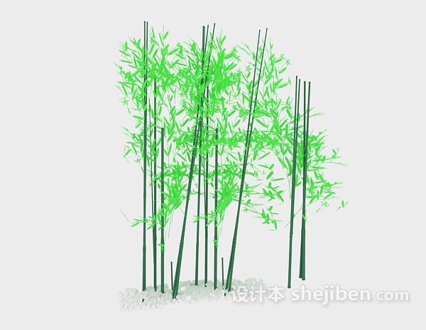 Bamboo Lowpoly Tree
