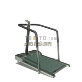 Fitness Treadmill Walk Machine With Monitor 3d model