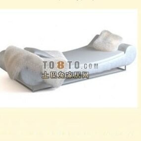 テクスチャ付き枕セット3Dモデル