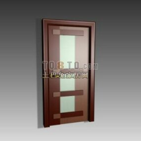 Home Frosted Glass Door 3d model