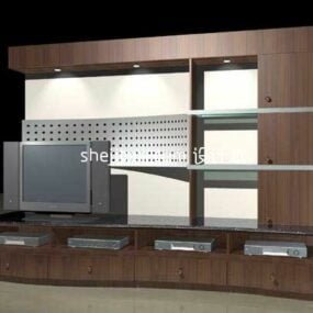 电视柜现代平面风格V1 3d模型