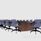 Conference table 3d model .