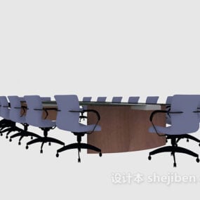 3д модель современного офисного кабинета, рабочего пространства