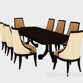 3д модель обеденного стула в стиле кантри