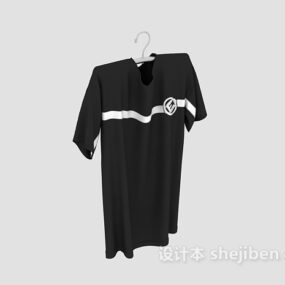 Clothes Hanger Black Color 3d model