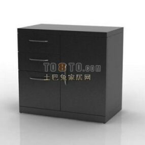 Chinese Long Cabinet 3d model