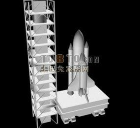 Transbordador espacial Lowpoly modelo 3d