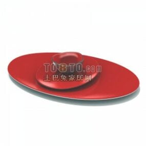 Red Plate 3d model