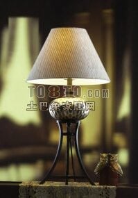 Hotel Table Lamp Classic Style 3d model