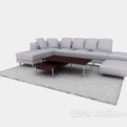 Muebles de sofá seccional en forma de U
