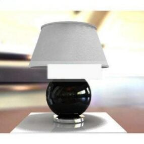 테이블 램프 블랙 꽃병 스탠드 3d 모델