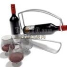 Wine Rack With Glass Cup