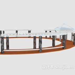 Galeri Gedung Pameran model 3d