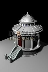 European Classic Pavilion Building 3d model