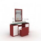 Makeup Table With Rectangle Mirror