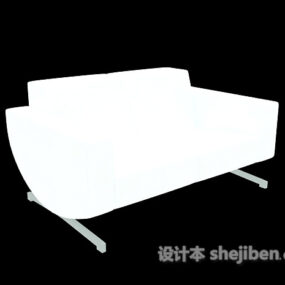 Model 3d Berlapis Sofa Ganda Modern Putih