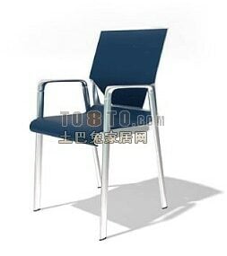 School Chair Steel Frame 3d model