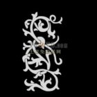 Carved Screen Partition Floral Texture