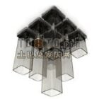 Caja de sombra de vidrio para luz de techo
