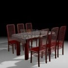 Chinese Steel Table Chair