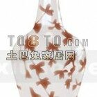 Texture De Feuille De Vase En Porcelaine