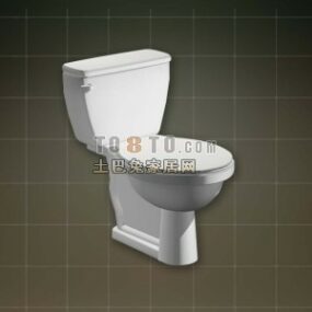 3D-Modell im klassischen Toilettenstil