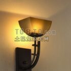 Modern style wall lamp 3d model .