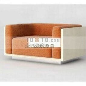 Modern Single Sofa Armchair Upholstery 3d model