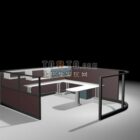 Блок рабочего пространства с U-столом