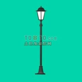 Classic Streetlight With One Lamp 3d model
