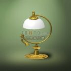 Классическая золотая настольная лампа