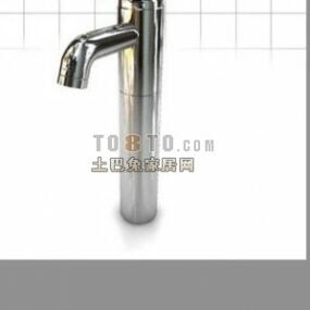 Chrome Tap Sink Accessories 3d-modell