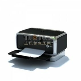 Office Printer Black Color 3d model