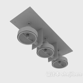 Spotlight Three Lamps 3d-modell