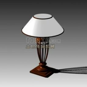 Black Sphere Table Lamp 3d model