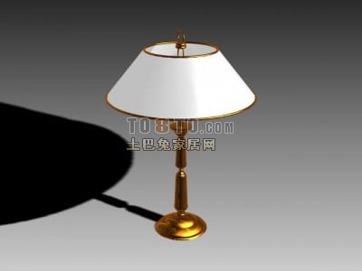 Antique Table Lamp Golden Base