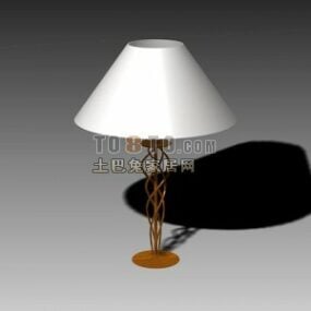 골동품 테이블 램프 조각 스탠드 3d 모델