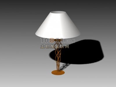 Supporto intagliato per lampada da tavolo antica