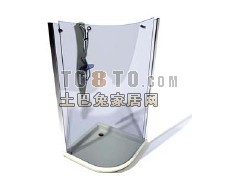 淋浴房玻璃盖3d模型