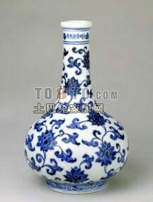 Ming Age Porselensvase 3d-modell