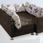 Sofa Brown Textile With Vintage Texture