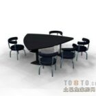 모더니즘 회의용 테이블과 의자